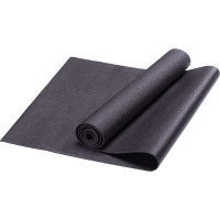Коврик для йоги, PVC, 173x61x0,6 см (черный) HKEM112-06-BLK